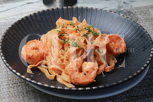 Fettuccine con camarón (4)