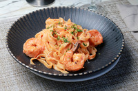 Fettuccine con camarón (5)