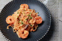 Fettuccine con camarón (6)