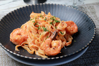 Fettuccine con camarón (7)
