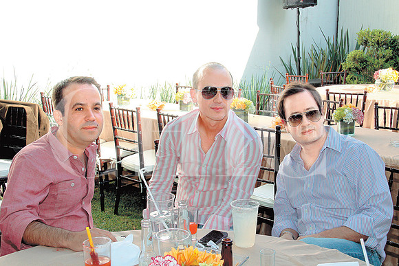 Marcelo Garza, Andrés Cueva y Fernando Schwarz