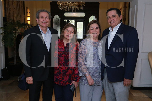 Rodolfo Hinojosa, Andrea Garza de Hinojosa, Sara Esthela de Treviño y Raúl Treviño