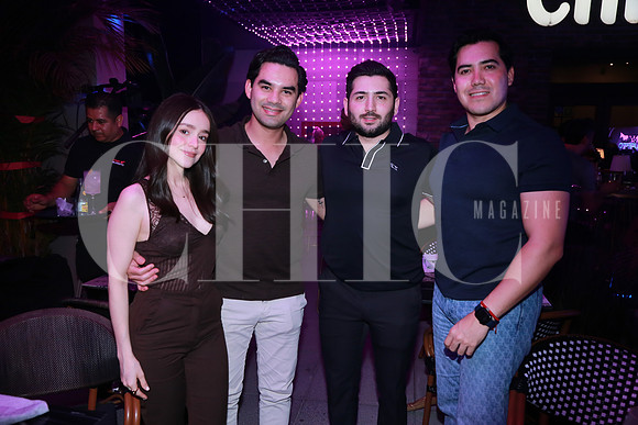Nataly Lobo, Carlos Cantú, Alejandro Treviño y Romel Villasana