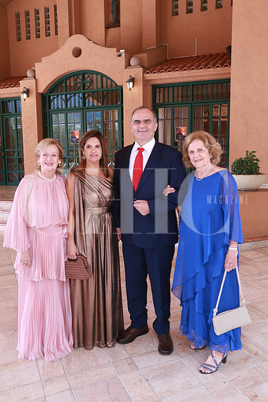Carmen Martínez de Padilla, Claudia De la Garza de Canales, Patricio Canales y Olga Martínez de Canales