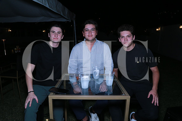 José Adrián Garza, Nicolás Crespo y Francisco Cantú