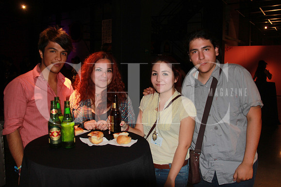 Damián Reyna, Victoria Aceves, Darelis Medrano y William Garza