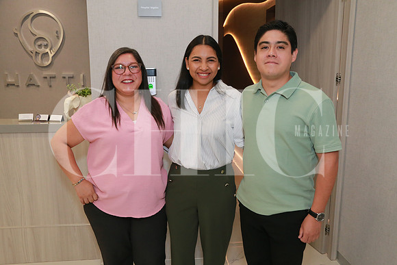 Blanca Mendieta, Karen Segundo y Daniel Luna