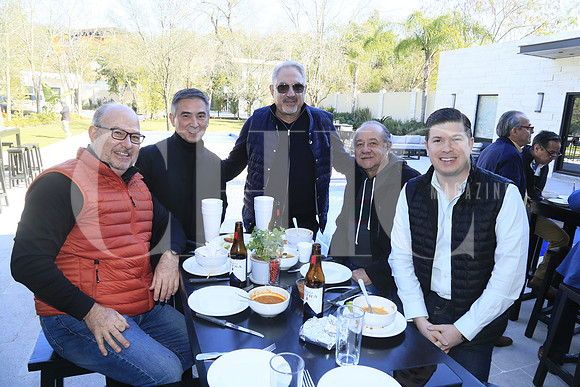 David De la Garza, Aldo Fasci, Mario Ramírez, Javier Navarro y Carlos Mendoza