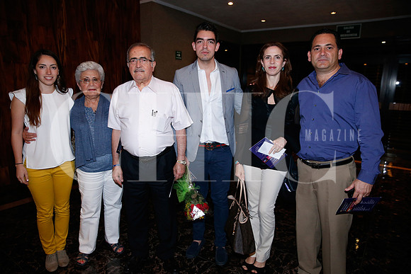 Natalia Palma, Carolina Flores de Rangel, Ricardo Rangel, Bruno García, Laura Fernández y Rodrigo Rangel