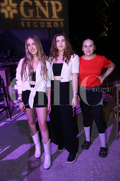Ainhoa García, Yanela González y Valeria Fernández