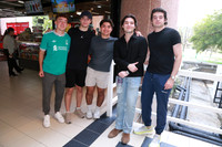 Alan Flores, Emiliano De la Puente, Axel Sauceda, Marcelo MIer y Raúl Ramón