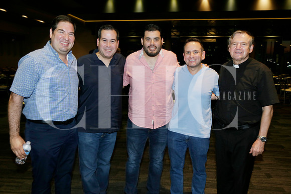 Pepre Garza, Daniel Guzmán, Luis De la Garza Jesús Sánchez y padre Patrick