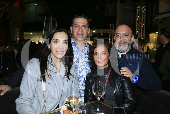 María Magaña, José Castellanos, Veróinica Mendoza y Víctor Sánchez
