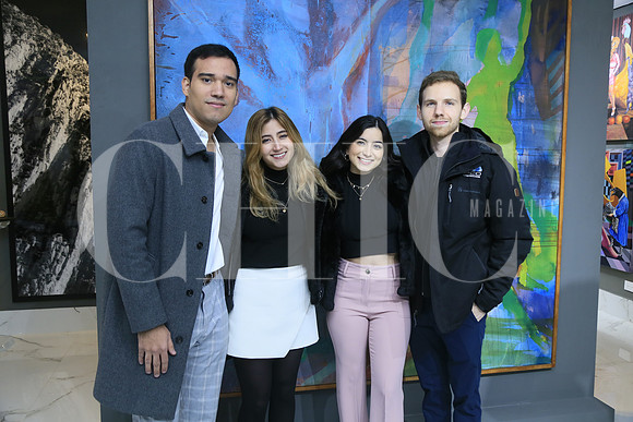 Andros Aretos, Catralina de la Maza,  Cristina de la Maza y Pablo Morales