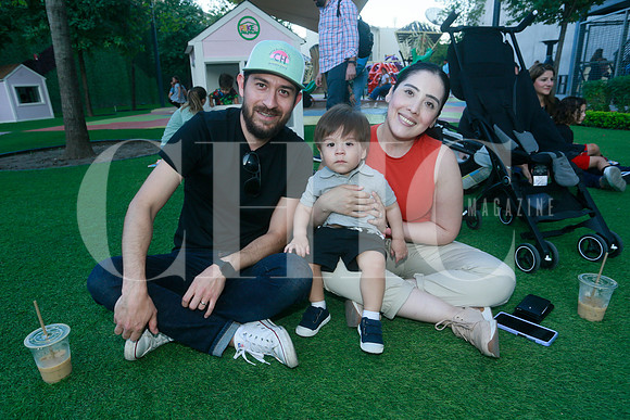 Luis García, Santiago García y Celene Cruz