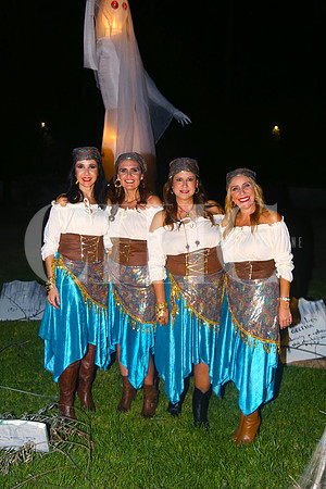 Maru Martínez de Garza Herrera, Olga Canales de Zambrano, Alciia Cantú de Saro y Dora Pérez de Lozano