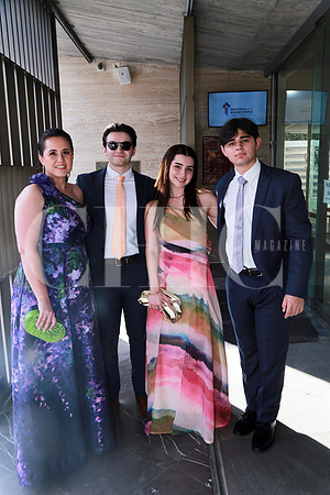 Karina Lomeli de González, Adrián Morales, Ana Karina González y Anotnio González