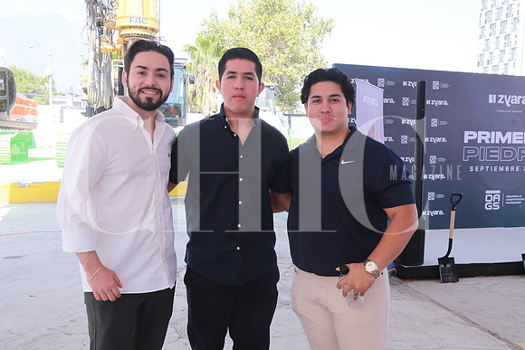 Patricio García, David Alemán y Mauricio Martínez