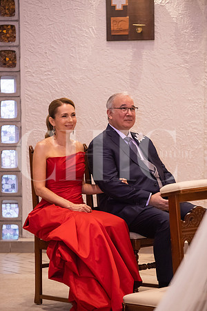 Claudia Patricia Treviño y José Fernández Guajardo papás de la novia