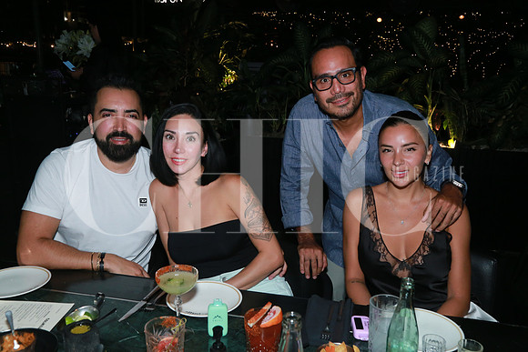 (Rest. Colmillo) Jaime Hernández, Samira Bustamante, Miguel Galarza y Andrea Álvarez