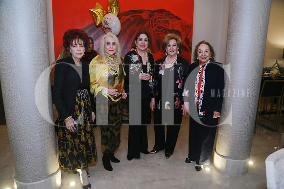 Lupina Vara de Mejia, Tey González de Salas, Irene Muzquiz de Karren, Graciela De Tancredi y Aurora Cantú de Cagnasso