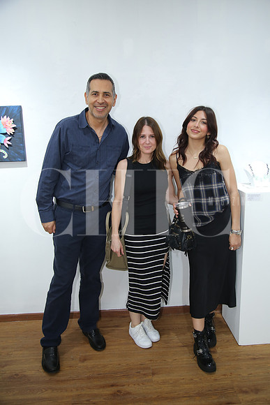 Genardo Cantú, Alejandra Vessi y Valentina Cantú
