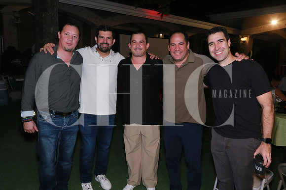 Rufino Salinas, David Villarreal, Paco Zurita, Poncho Guerra y Emilio Porte