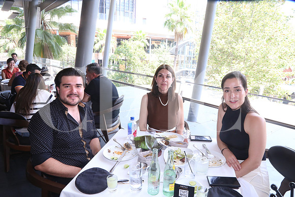 Fortunato Montemayor, Olga de la Garza y Daniela Montemayor