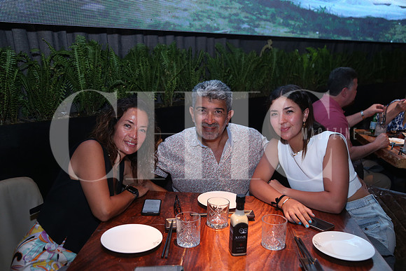 Eloina Baeza, Raúl Baeza y Camila Baeza