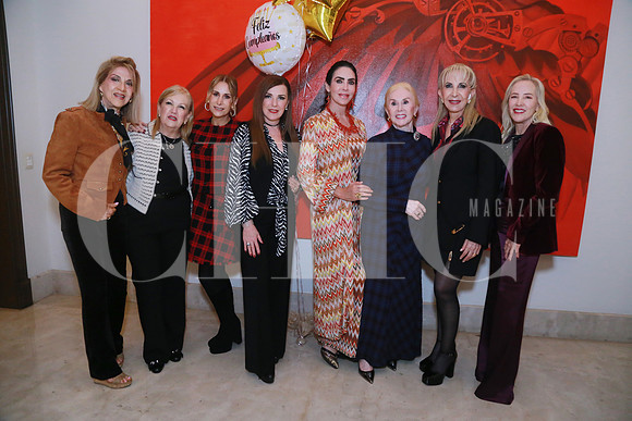 Mina Villarreal de Gustafson, Delia Salinas, Grciela Tancredi, Marlene Dávila, Martha de Ruíz, Lucila Araico, Lourdes González y Ana Girard