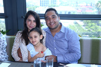 Carolina Mancilla, Adrián Palomino y Camila Palomino