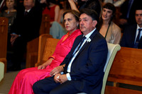 (papás de la novia) Elizabetha Boscchi y Javier Vázquez