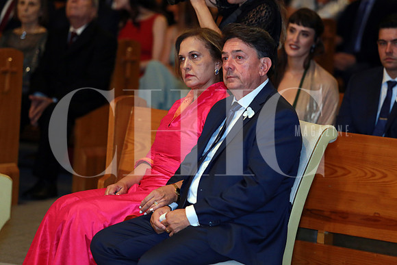 (papás de la novia) Elizabetha Boscchi y Javier Vázquez