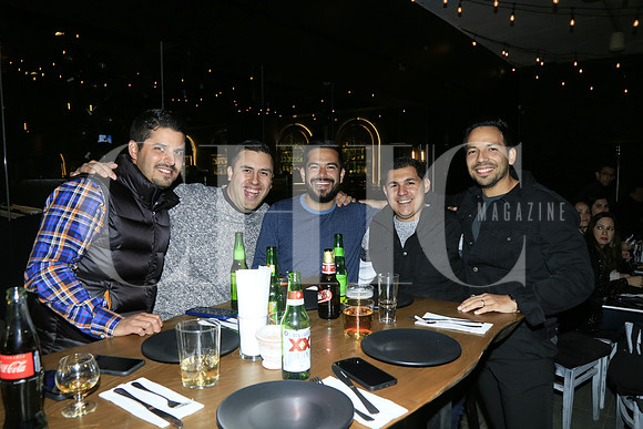 Emilio Tassia, Armando Villarreal, Salomón Tassia, Jésus de Isla y Federico Alonso