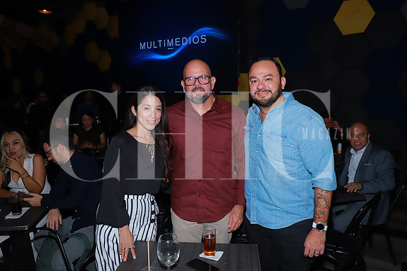 Mónica Grimaldo, Rafael Ginnari y Luis Miranda 2