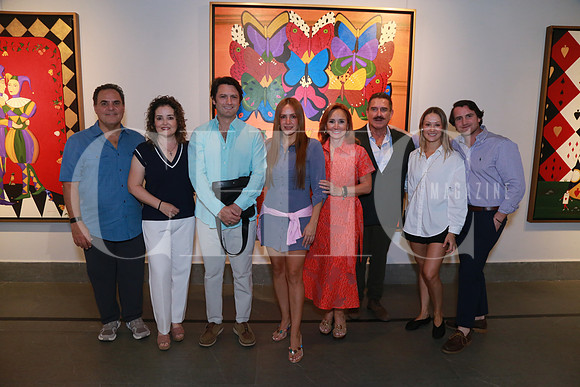 Virgilio Morales, Sandra Welsh de Morales, Ale Ramírez, Rogelio Elizondo, Idalia Olivares de Elizondo, Rogelio Elizondo, Jimena Suárez y Gerardo Elizondo