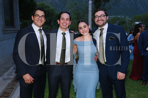 Luis Samaniego, Andrés Álvarez, Fernanda Parra y Jorge Soto