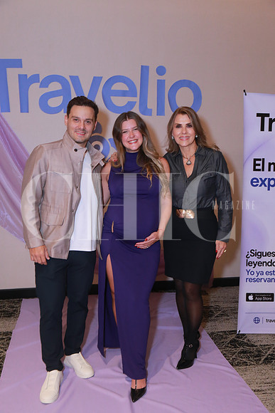 Santiago Elizondo, Roby Elizondo y Claudia Ibarra