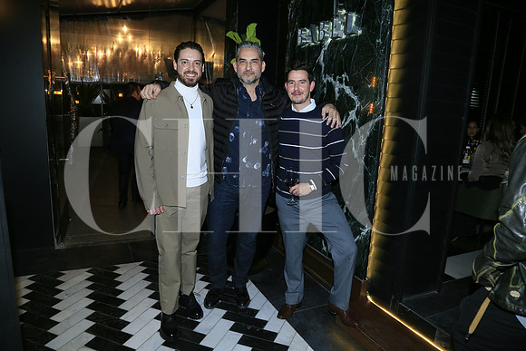 Anibal Garza, Alejandro Macedo y David Cantú