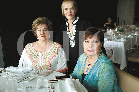 Graciela Tancredi, Rosy Cabrera de Zambrano y Rebeca Mendiola de Gonzalez
