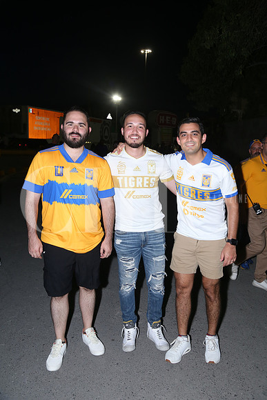 Diego Cantú, Ignacio Quiroga y José Angel Camacho