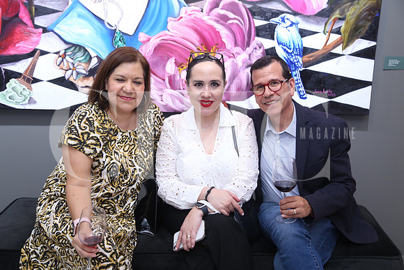 María Ester Quebedo, Grecia Garza y Joel Lagunes