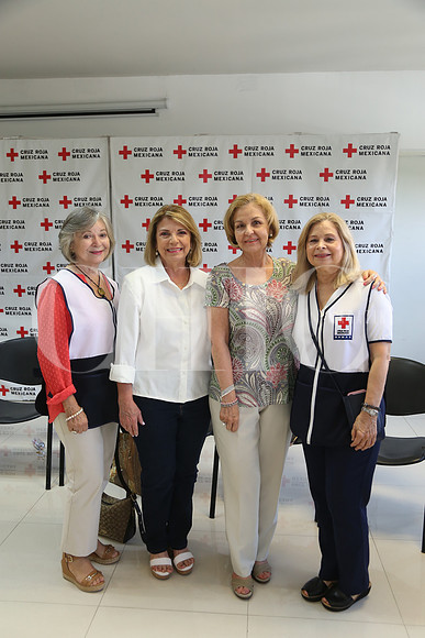 Irma Luz de Welsh, Elsa Barrera, Mariela Coindreau y Sandra Leal de Alcorta