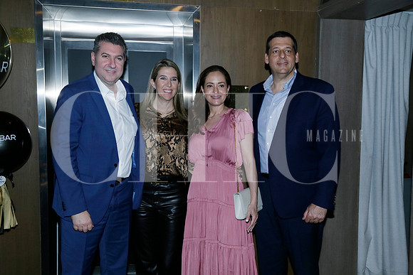 Roberto Safi, Caty Villarreal de Safi, Aurora Garza de Hanun y Jorge Hanun