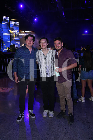 Francisco Cavada, Félix Tijerina y Mauricio Santisteban
