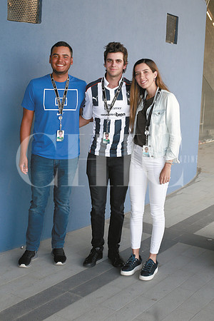 Sebastian Muñoz, Gonzalo Rubio y Fernanda Lozano