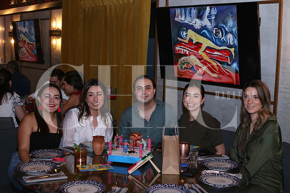 Myrna Peña, Nataly Martínez, Jorge Villarreal, Sofia García y Regina Garza
