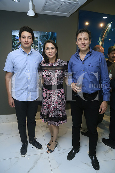 Miguel Herrera, Claudia Castillo de Herrera y Miguel Ángel Herrera
