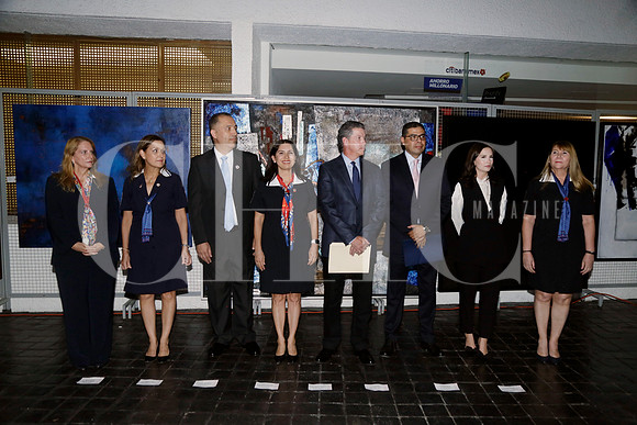 Mary Carmen Herrera, Nelva Ramírez, Rogelio García, Mónica Díaz de Zambrano, Carlos García, Israel Corley, Diana Mendia y Beatriz Salinas de Guitron