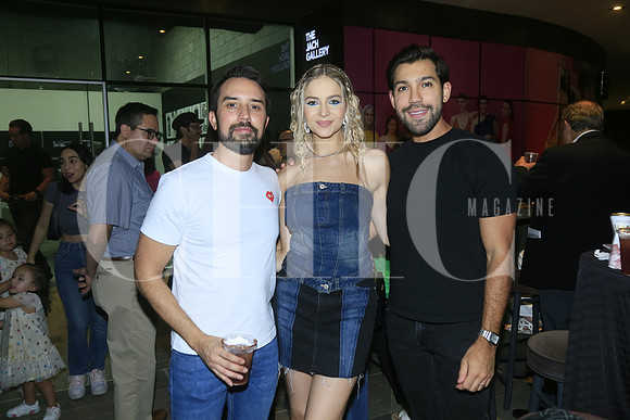 Gonzálo Díaz, Mallory Caballero y Joél Barrera